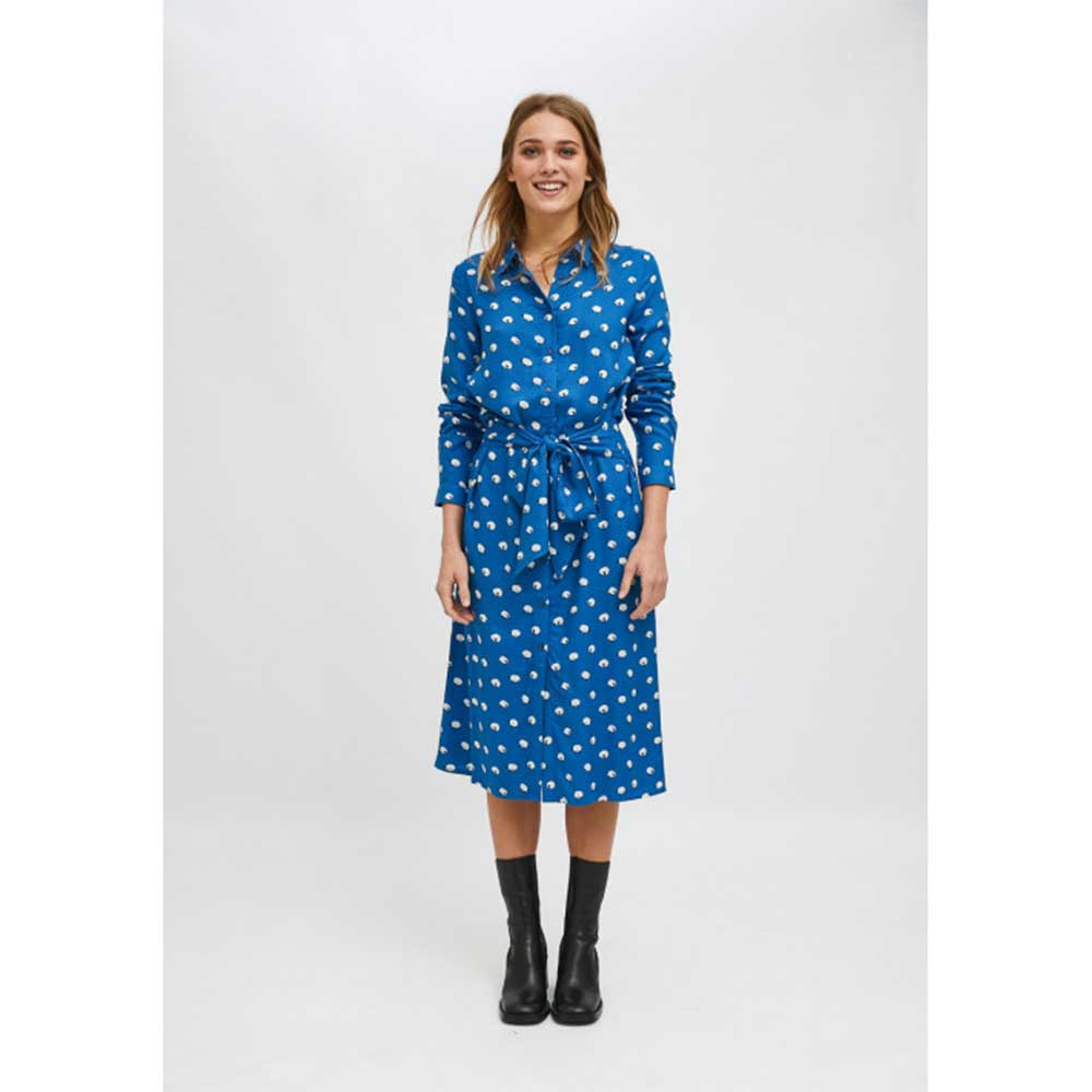 Sheep print midi chemise dress, FA21SHE32/000052, Chic & Chic, Corfu, Fashion Shop